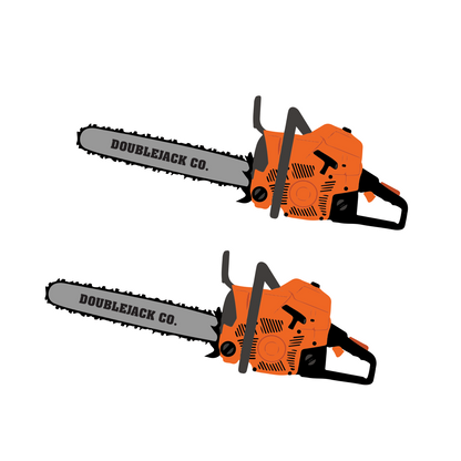 Chainsaw Victory Helmet Sticker "Pair"